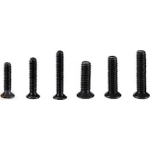 60 Adet 10 12 14 16 MM Laptop Vidası Kilitli Poşetli
