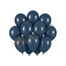 Fırtına Mavisi Renk Lateks Retro Balon 30 Cm - 12 Adet Lacivert