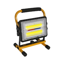 Lambada Projektör Güneş Enerjili Şarjlı Cob Ledli 30w Usb Li Kırmızı-mavi 23x16x29 Cm Br4500203