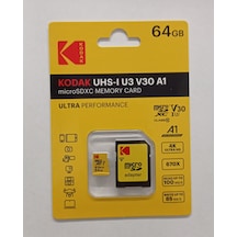 Kodak 64Gb Microsd Hafıza Kartı Ultra Class 10 Uhs-1 U3