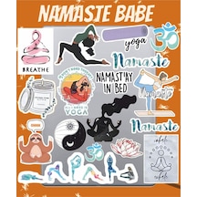 Yoga Seri 2 Sticker Seti Laptop Ajanda Pc Tablet Telefon Defter Etiket Bullet Journal Diğer