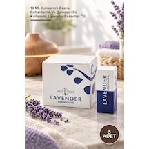 5 Adet Lavanta Esansiyel Koku Yağı 10 Ml Konsantre Esans, Buhardanlık Ve Çamaşır-ütü Kullanımı, Lavender Essential Oil Diğer