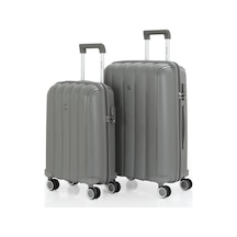 Mçs Polipropilen 2li Valiz Seti Orta & Kabin V305 S21yy1000076-set 00006 Gri