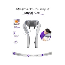 Nivego Sıcak Kompresli Omuz Ve Boyun Ovmalı Isıtmalı Yoğurmalı Sırt Bel 4d Masaj Cihazı Gri