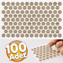 Yapışkanlı Vida Tapası Tıpası 100 Adet Açık Kübik Ceviz Renk Mobilya Vida Delik Kapatıcı Kapama Seti Diğer