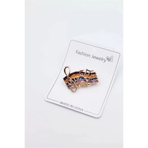 Sol Anahtarı Broş - Altın