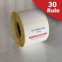 60X40 Termal Etiket 30 Rulo Barkod Etiket Kalite Barkod