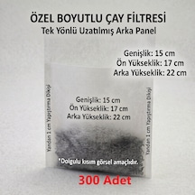 300 Adet Endüstriyel Demlik İçi Çay Filtresi Körüklü Kapaklı Çay Süzgeci Boş Demlik Poşeti Bonesi 15x22 Cm Bitki Kış Çay Demleme