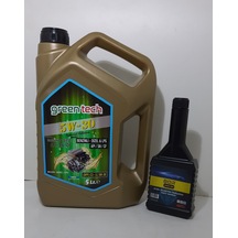 Green Tech 5W-30 Apı/Sn/Cf Motor Yağı 5 L + Power Ten Dizel Enjektör Temizleyici Yakıt Katkısı 300 ML