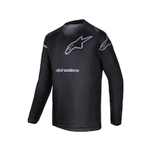 Alpinestars Racer Graphite Off-road Genç Motosiklet Jerseyi Siyah Gri