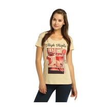 Bant Giyim - High Hopes Krem Kadın T-Shirt Tişört