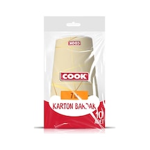 Kağıt Bardak, 7 Oz 207 Ml , 10 Adet, Tek Kullanımlık 07 Beyaz