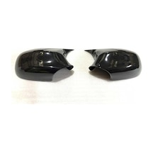 BMW 3 Serisi İçin Uyumlu E90 Yarasa Ayna Kapağı Piano Black 2005-2012