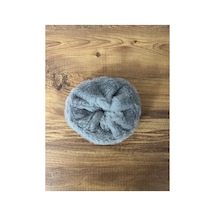 Düz Renk Peluş Lastik Toka Gri - 790144688 Gri