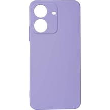 Kilifone - Xiaomi Uyumlu Redmi 13c - Kılıf Mat Soft Esnek Biye Silikon - Lila