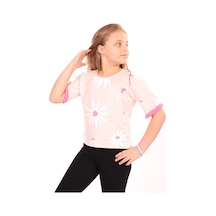 Toontoy Kids Toontoy Kız Çocuk Komple Papatya Baskılı Tişört Pudra
