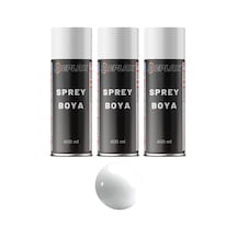 3 Adet Ral 9010 Parlak Beyaz Sprey Boya 400 Ml.