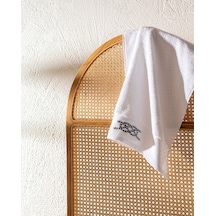 Madame Coco Avery %100 Pamuk Yüz Havlusu - Beyaz - 50x90 Cm 8684427343111 Çok Renkli