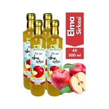 Elma Sirkesi 500 Ml 4'lü Paket - Organik Doğal Fermantasyon