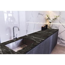 Tezgah Üstü Fayans Kaplama Folyosu Mutfak Tezgahı Kaplama Bright Marble