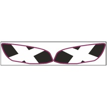 Yamaha R25 2019 - 2024 Uyumlu Far Sticker 004 Çok Renkli