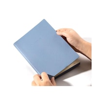 Deri Kaplı A5 96 Yp 70g Defter Kareli Siyah-mavi-kahverengi Çok Renkli