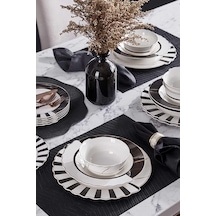Neva N3275 Marble Plus Hibrit 24 Parça 6 Kişilik Yemek Takımı
