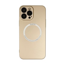 Newface Apple İphone Uyumlu 13 Pro Kılıf Jack Magneticsafe Lens Silikon - Gold Çokrenkli