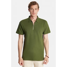 Tudors Erkek Slim Fit Dar Kesim %100 Pamuk Fermuarlı Yeşil Polo Yaka Tişört-34349 Yeşil Tudors Erkek Slim Fit Dar Kesim %100 Pamuk Fermuarlı Yeşil Polo Yaka Tişört-34349 Yeşil