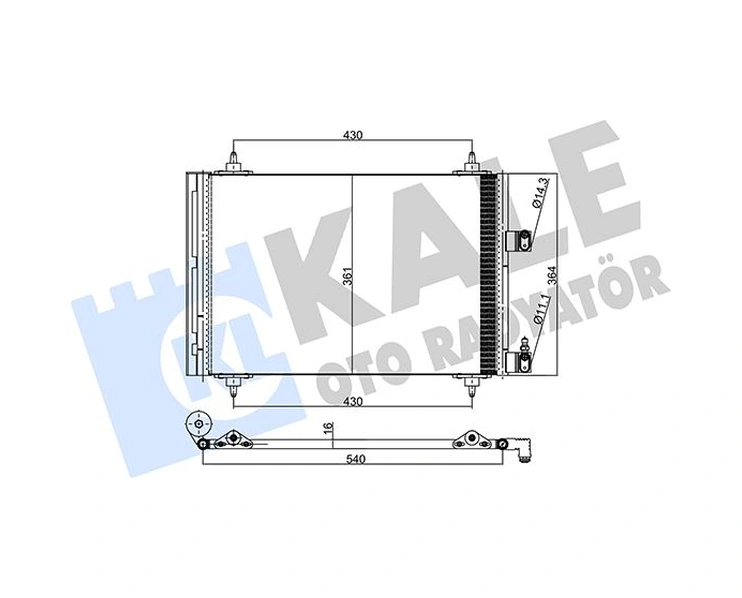 Klima Radyatörü Kondenser Peugeot P307-p307 Sw Cıtroen C4-c5 2.0 Hdı 2001 Al/al 6453 Fh 6453 Fp 6455 Ac
