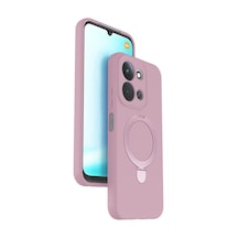 Redmi 15c 4g Regal Magsafe Standlı Kapak - Açık Pembe Bz8683140896171