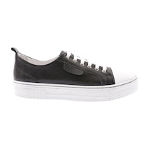 Dgn 501-23y Kadin Önü Bağcikli Kalin Taban Sneakers Ayakkabi 501-1991-R1534 Siyah