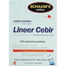 Lineer Cebir - Seymour Lipschutz -  Marc Lars Lipson - Nobel Akademik Yayıncılık