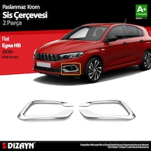 S-Dizayn Fiat Egea Hb Krom Sis Çerçevesi 2 Prç. 2020 Üzeri Mat K