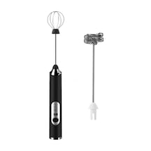 Mini Elektrikli El Kahve Süt Köpürtücü Siyah