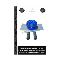 Özel Üretim Form Tutma Karın Aleti Ew-40 Blue-black Egzersiz Tekeri Mavi-siyah