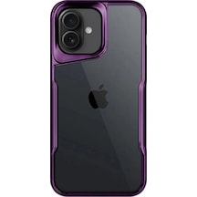 Apple iPhone Uyumlu 16 Plus Kılıf Boyi Silikon Kapak - Derin Mor Diğer