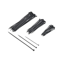 Siyah Plastik Kablo Bağı Seti, 100 Mm - 250 Mm Uzunlukta 60 Adet 0.45 - Beyaz - Düz - 100m