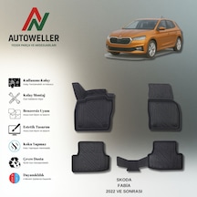 Skoda Fabia 2022 Sonrası Uyumlu Havuzlu Oto Paspas