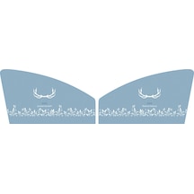 1 Çift Araba Pencere Mıknatıs Güneşlik Perde Isı Yalıtımı Güneş Bloğu Boynuz