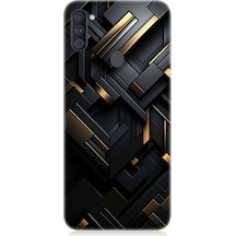 Samsung Galaxy M11 Uyumlu Geometrik Desen Desenli Silikon Kılıf