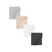 4 Adet 65 X 95 X 10 Cm Anne Yanı Lastikli Penye Kumaş Bebek Çarşafı