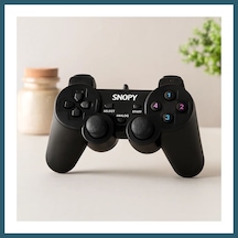 Bezos Ps3 Kablolu Titreşimli Analog Oyun Kolu Usb, 15 Tuş Ob