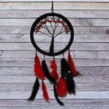 Siyah Kırmızı Hayat Ağacı Dream Catcher Diğer