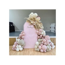 Krom Rose Gold Pink Blush Ve Deniz Kumu Balon Zinciri 100 Adet Mix