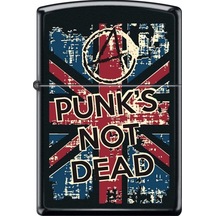 Zippo Çakmak Punks Not Dead Poster Black Matte