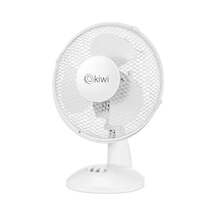 Masaüstü Vantilatör 23 Cm Fan Çapı, 3 Kademeli Hız Ayarlı, Salınım Fonksiyonlu, Sessiz Çalışan Kompakt Mini Fan, Ev Ofis Masa Üstü Kullanım İçin Beyaz Vantilatör