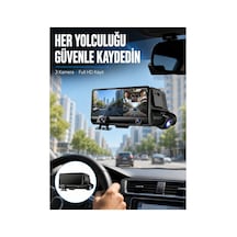 Çift Ve Üçlü Lens Seçeneği İle Tüm Açılardan Kayıt Yapan Araç Kamerası Y - Verah11530-3