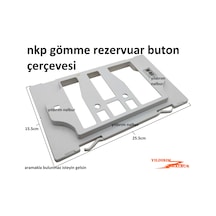 Nkp Gömme Rezervuar Buton Çerçevesi Küçük Model İç Takım Çerçeve