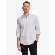 Pierre Cardin Erkek Açık Gri Gömlek Desenli 50325356-vr001